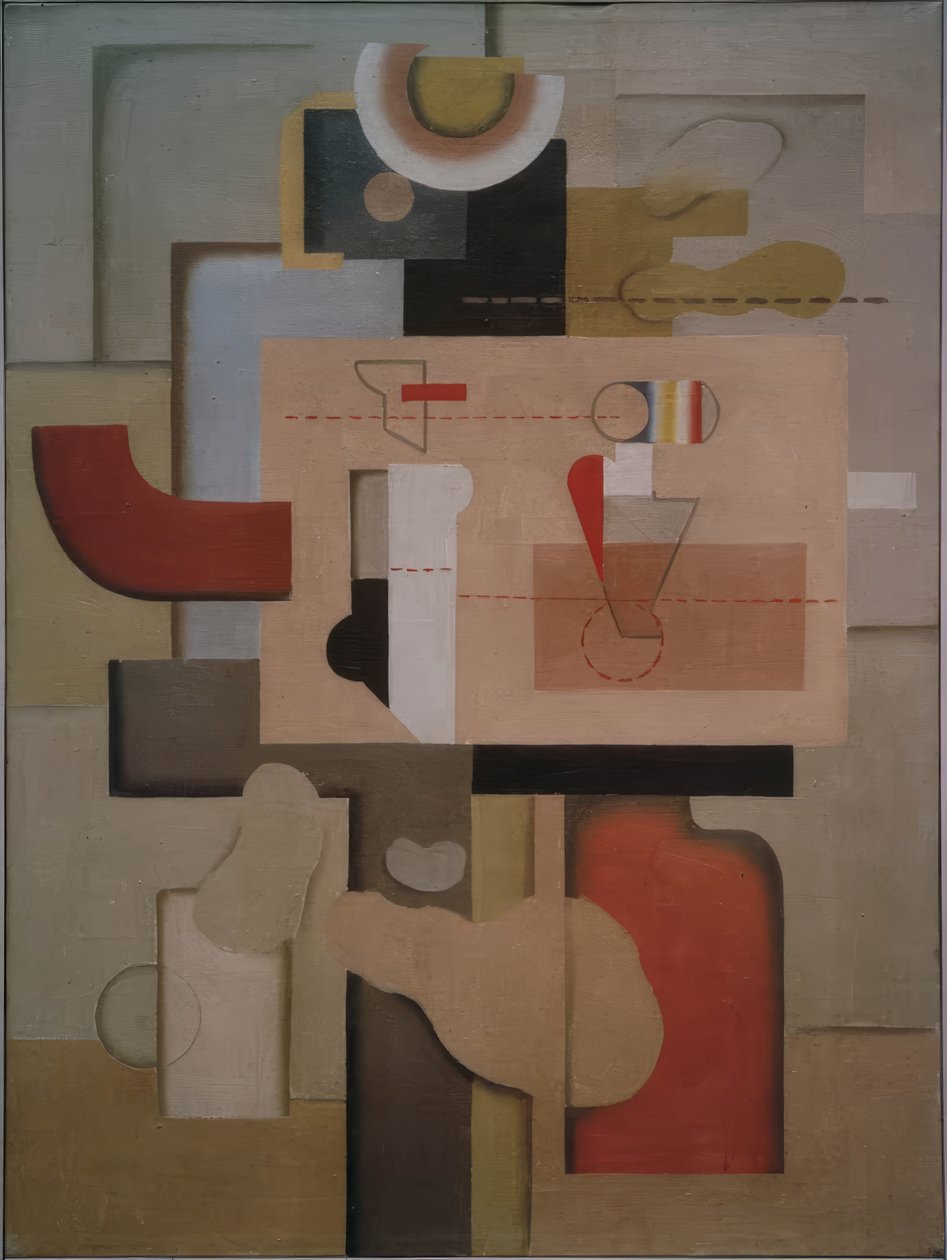 Atelierbillede I af Willi Baumeister