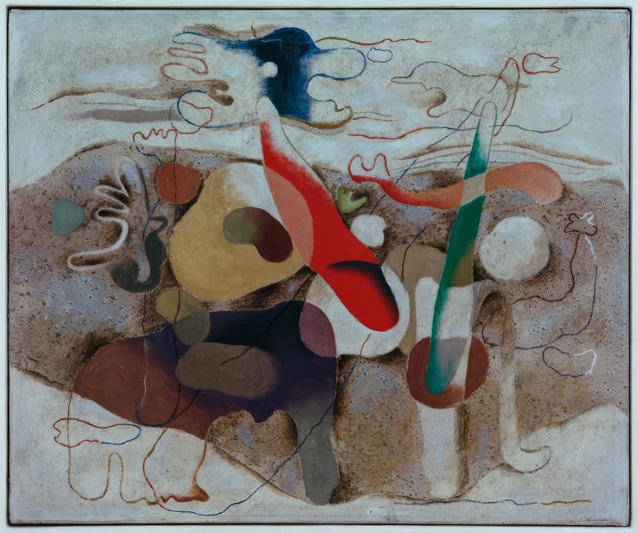 Eidos med landskab af Willi Baumeister