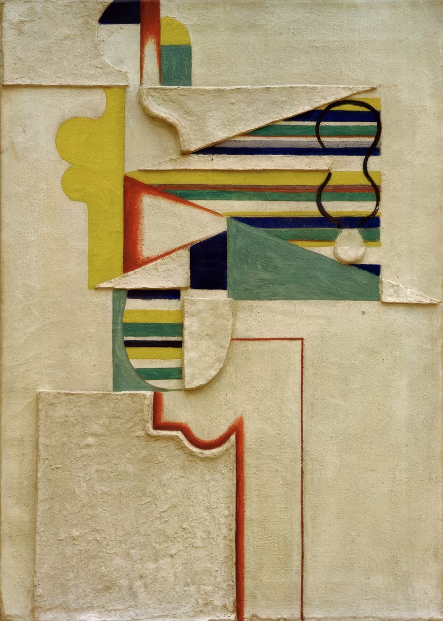 Figur med striber af Willi Baumeister