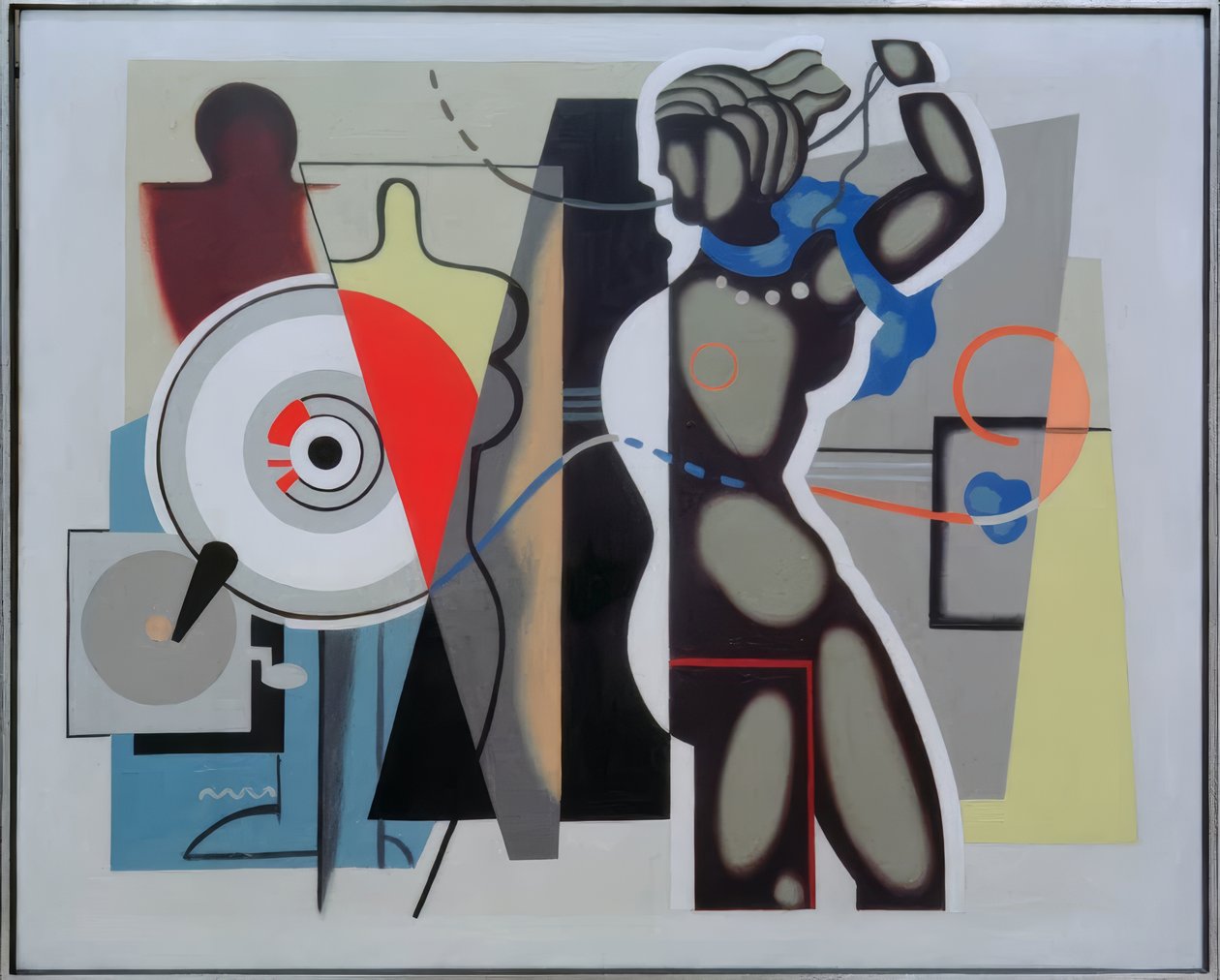 Kvinde med løftet arm af Willi Baumeister