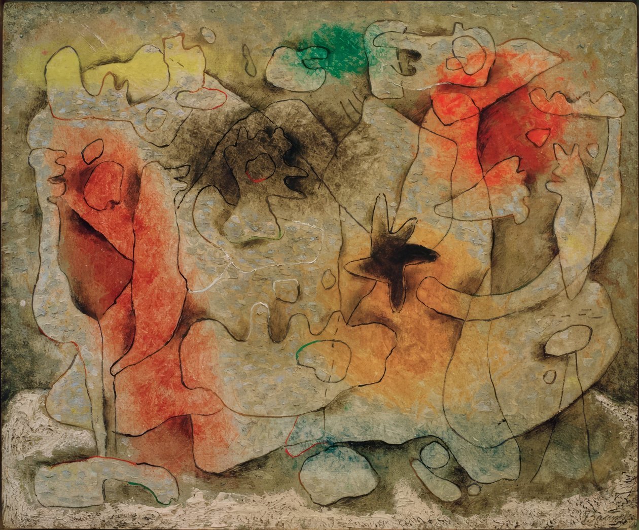 Samtale V af Willi Baumeister