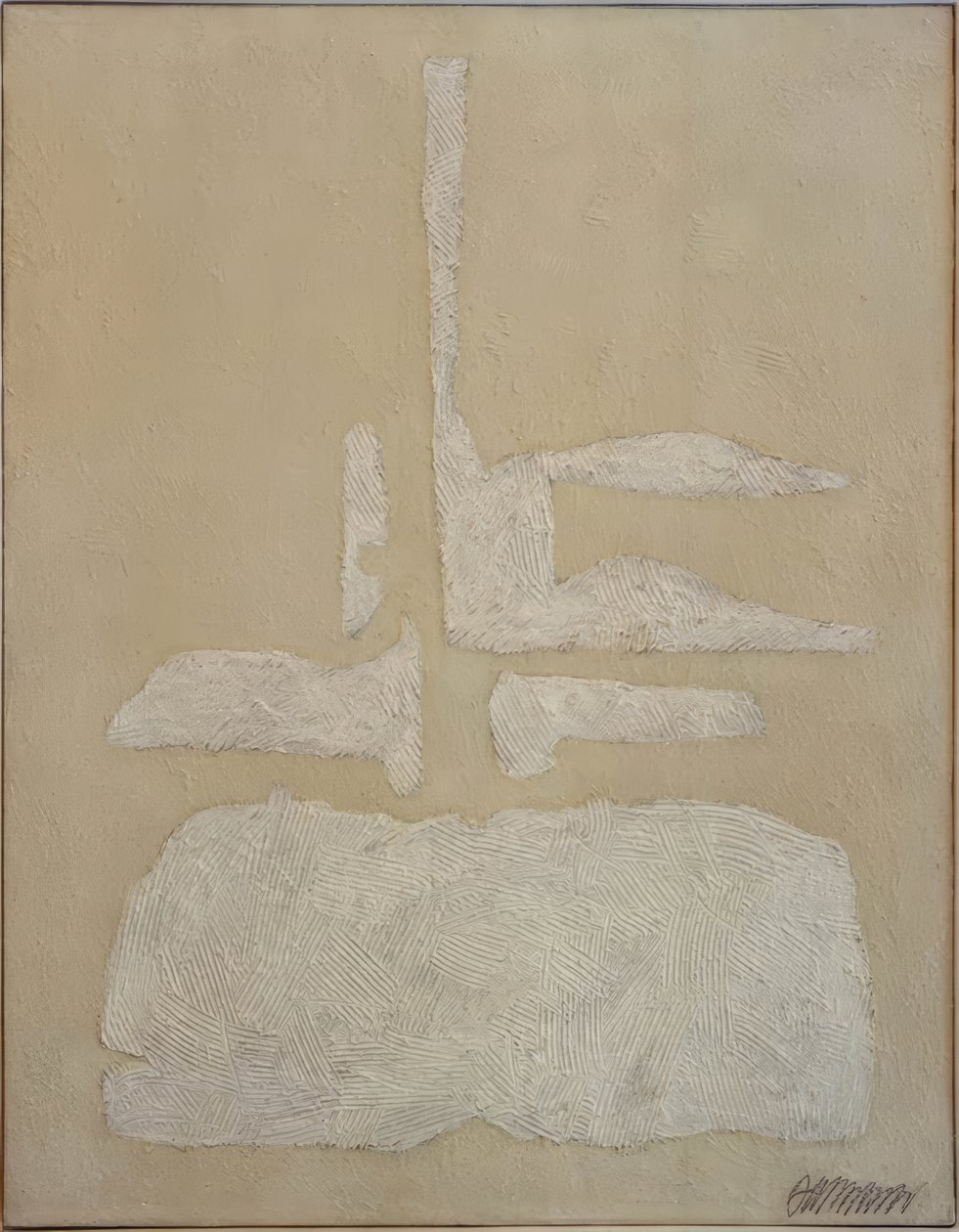 Hani-i-weiß med kamgarn af Willi Baumeister