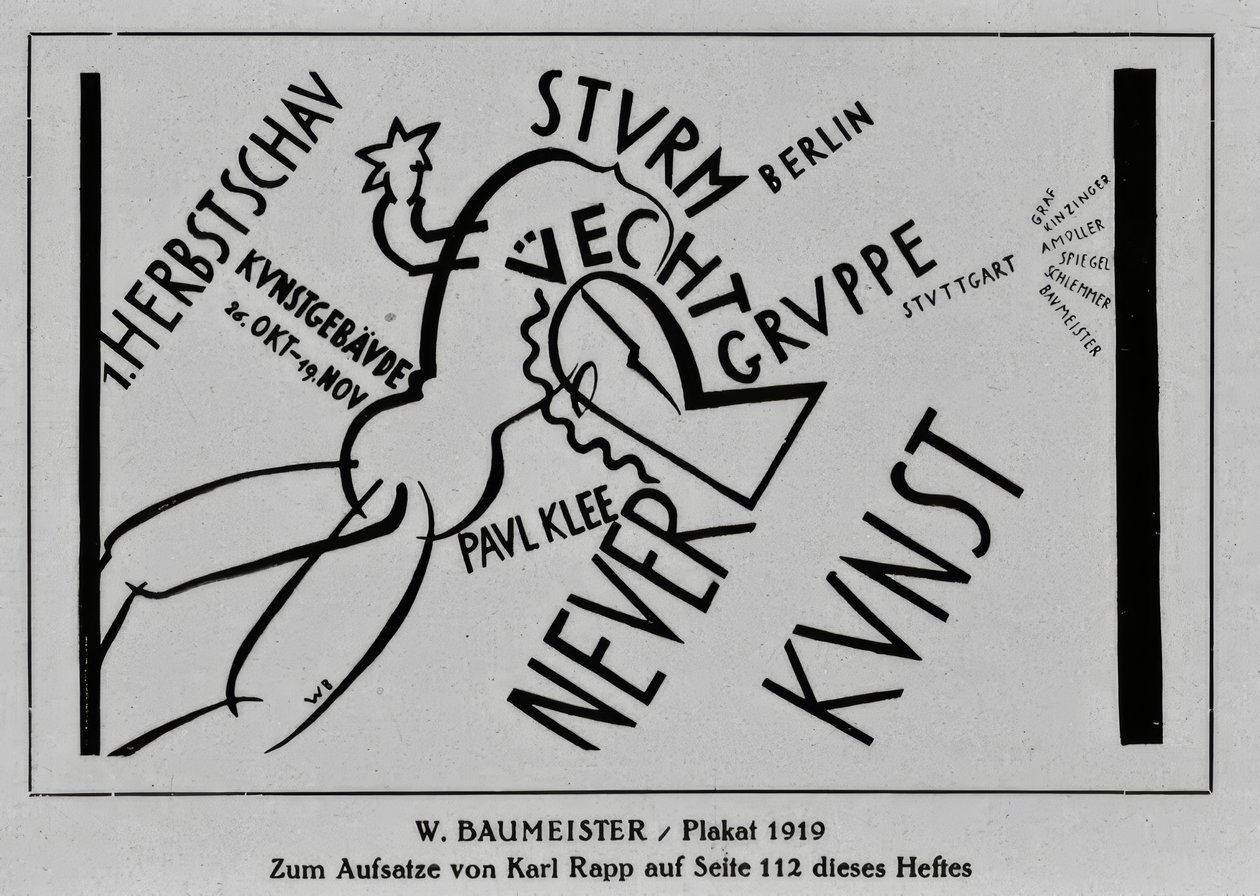 Plakat  af Willi Baumeister