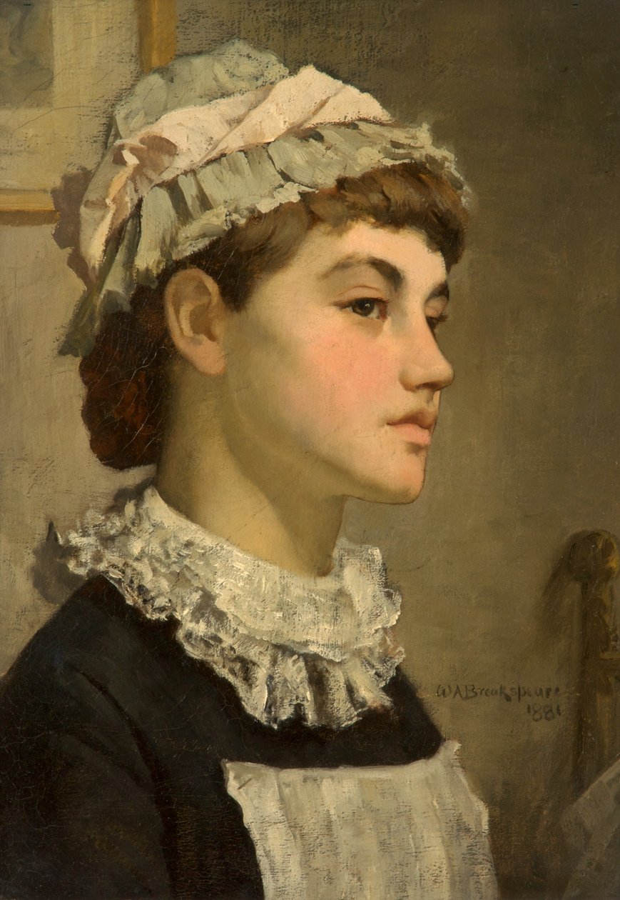Tjenestepigen, 1881 af William A. Breakspeare