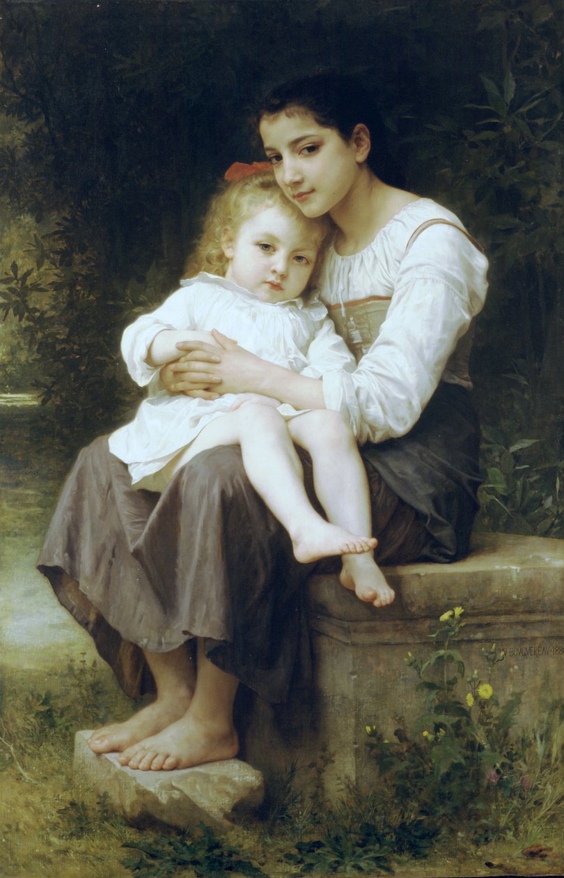 Store søster af William Adolphe Bouguereau