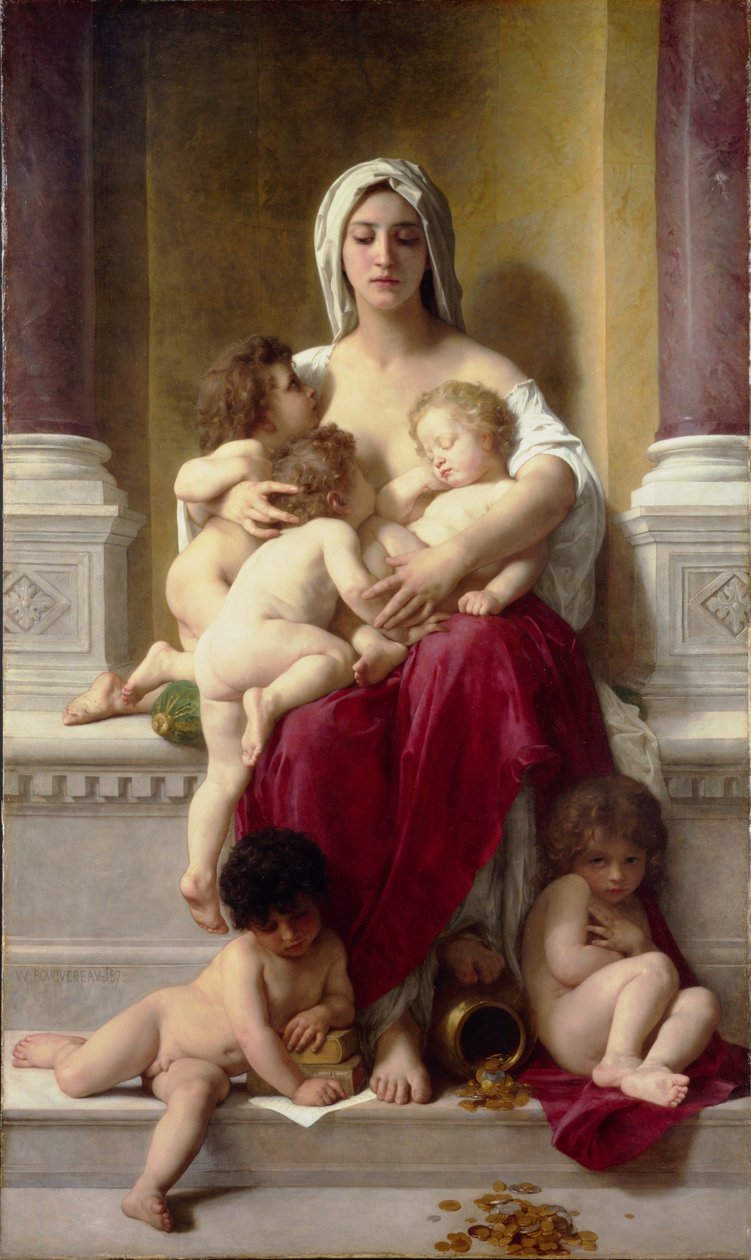 Velgørenhed af William Adolphe Bouguereau