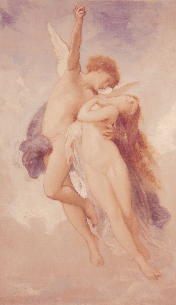 Amor og Psyche, 1889 af William Adolphe Bouguereau
