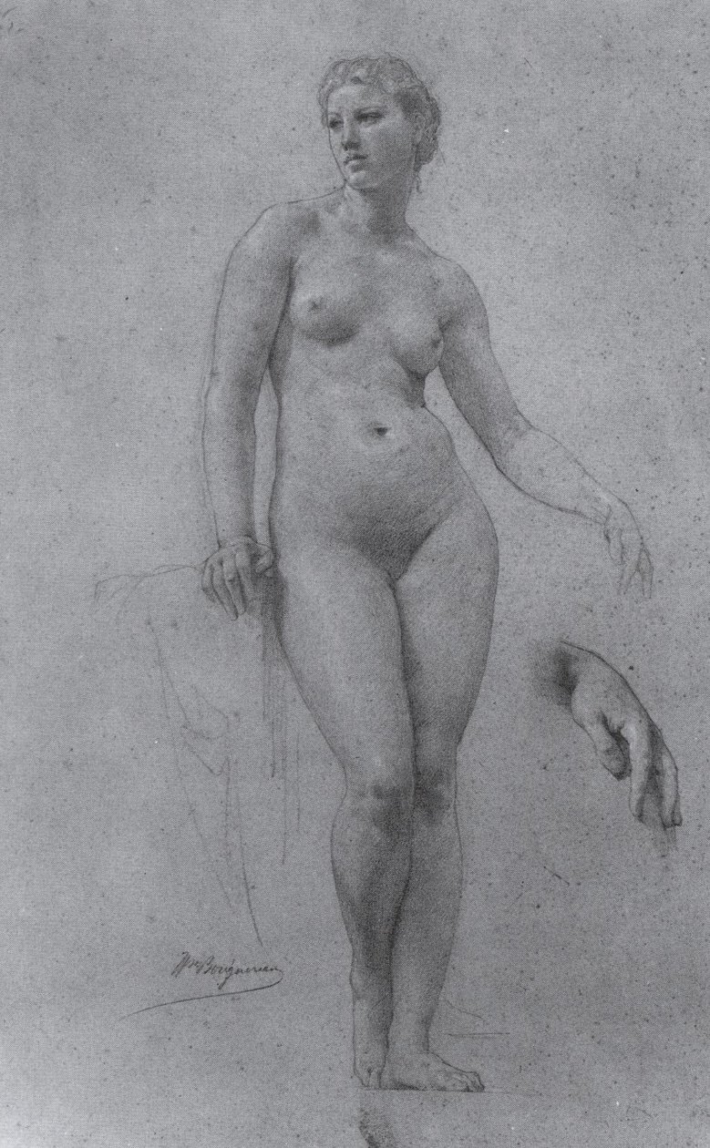 Nøgenstudie til Venus af William Adolphe Bouguereau