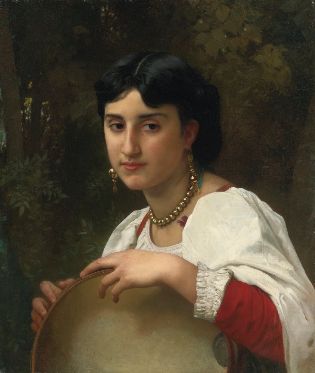 Italiensk tamburin af William Adolphe Bouguereau