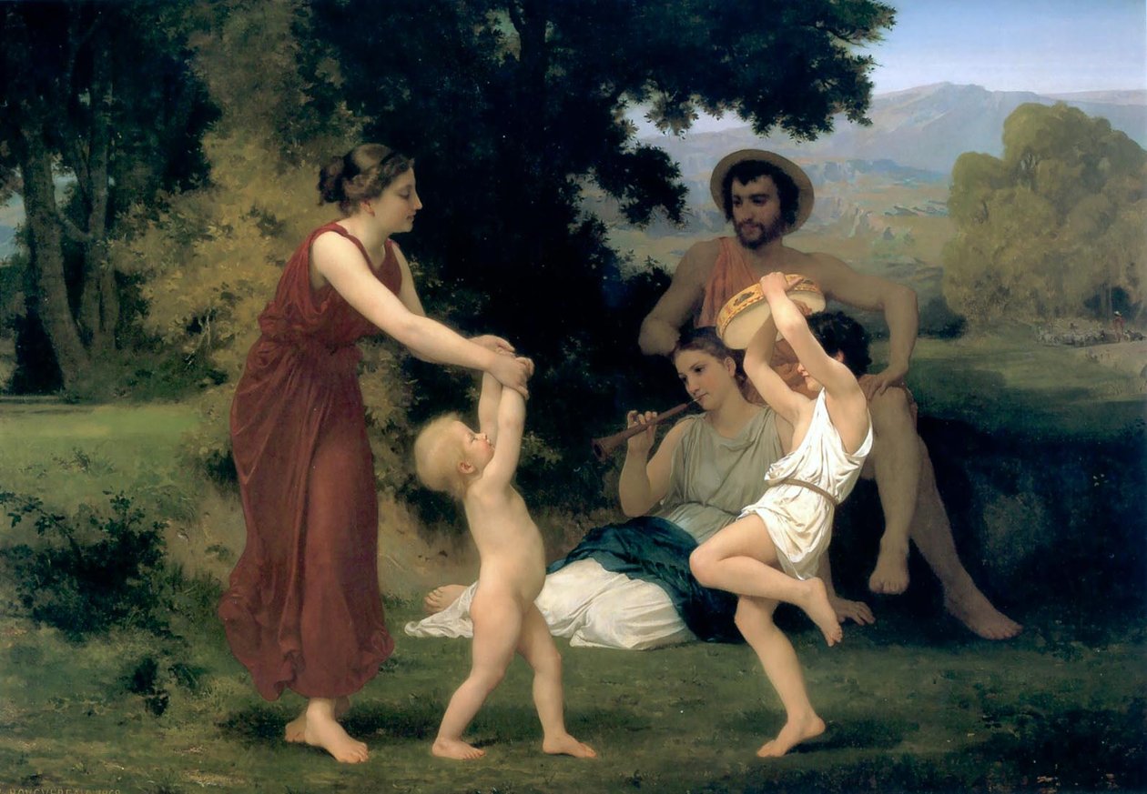 Den pastorale pleje af fritiden af William Adolphe Bouguereau