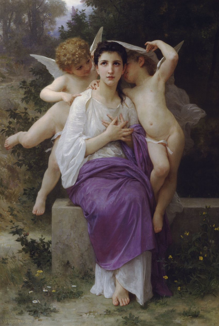 Opvågning af hjertet (1892) af William Adolphe Bouguereau