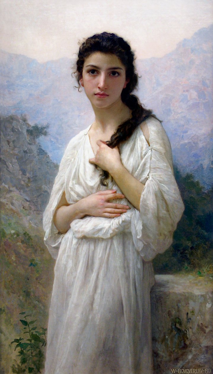 Meditation af William-Adolphe Bouguereau