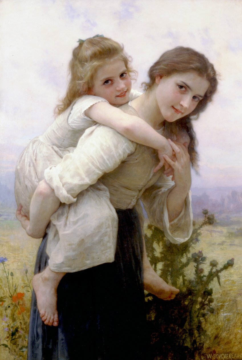 Ikke for meget at bære af William Adolphe Bouguereau