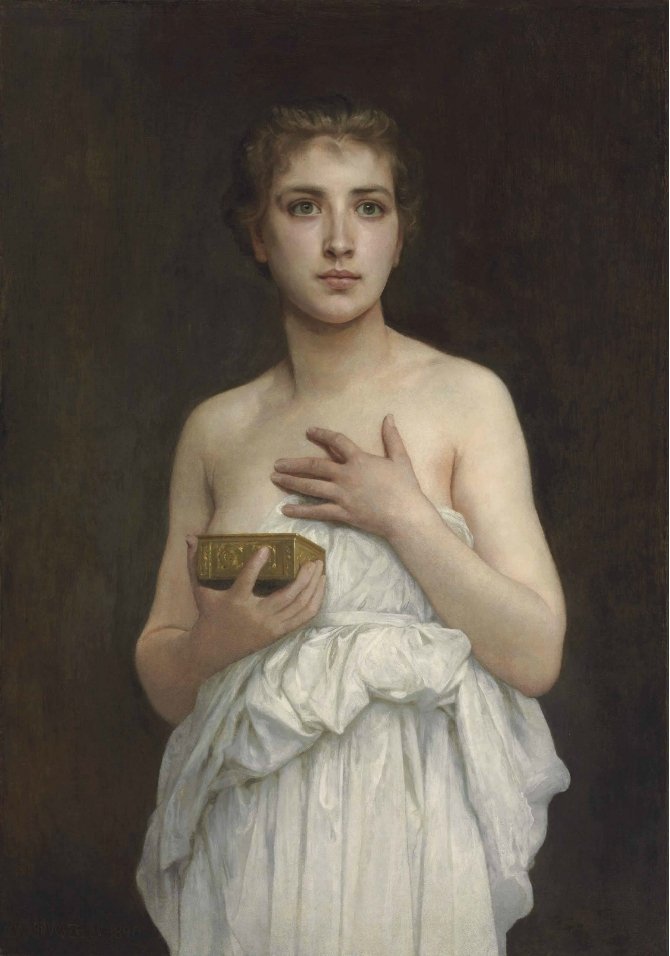Pandora af William-Adolphe Bouguereau