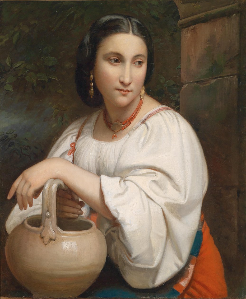 Portræt af en ung romer af William Adolphe Bouguereau