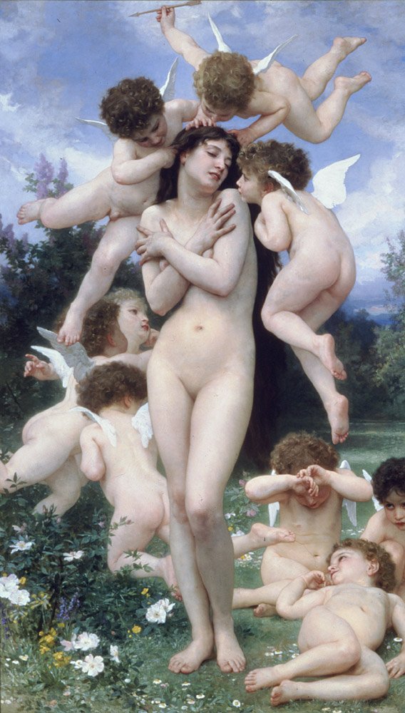 Forår af William Adolphe Bouguereau