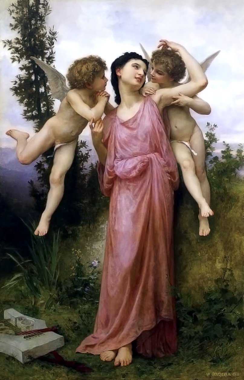 Tender Words af William Adolphe Bouguereau
