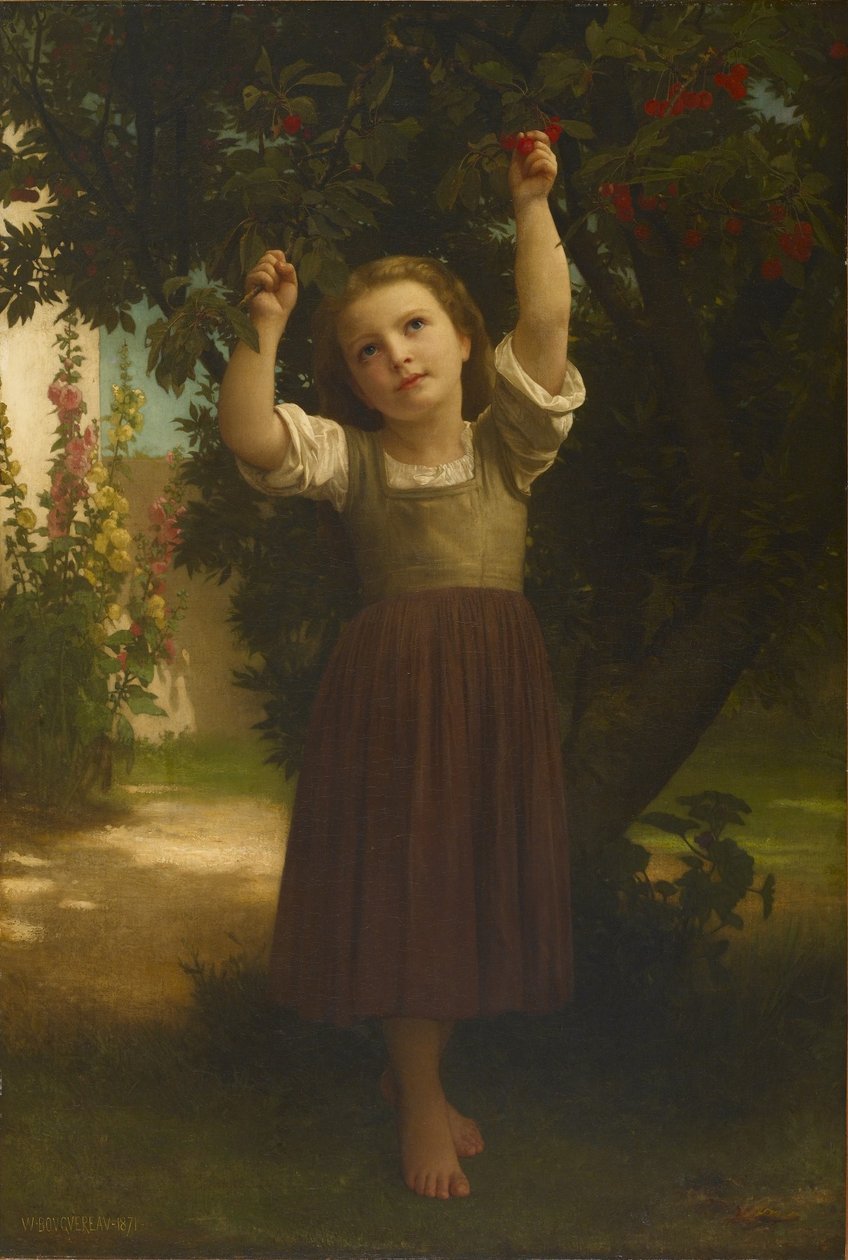 Kirsebærplukkeren af William Adolphe Bouguereau