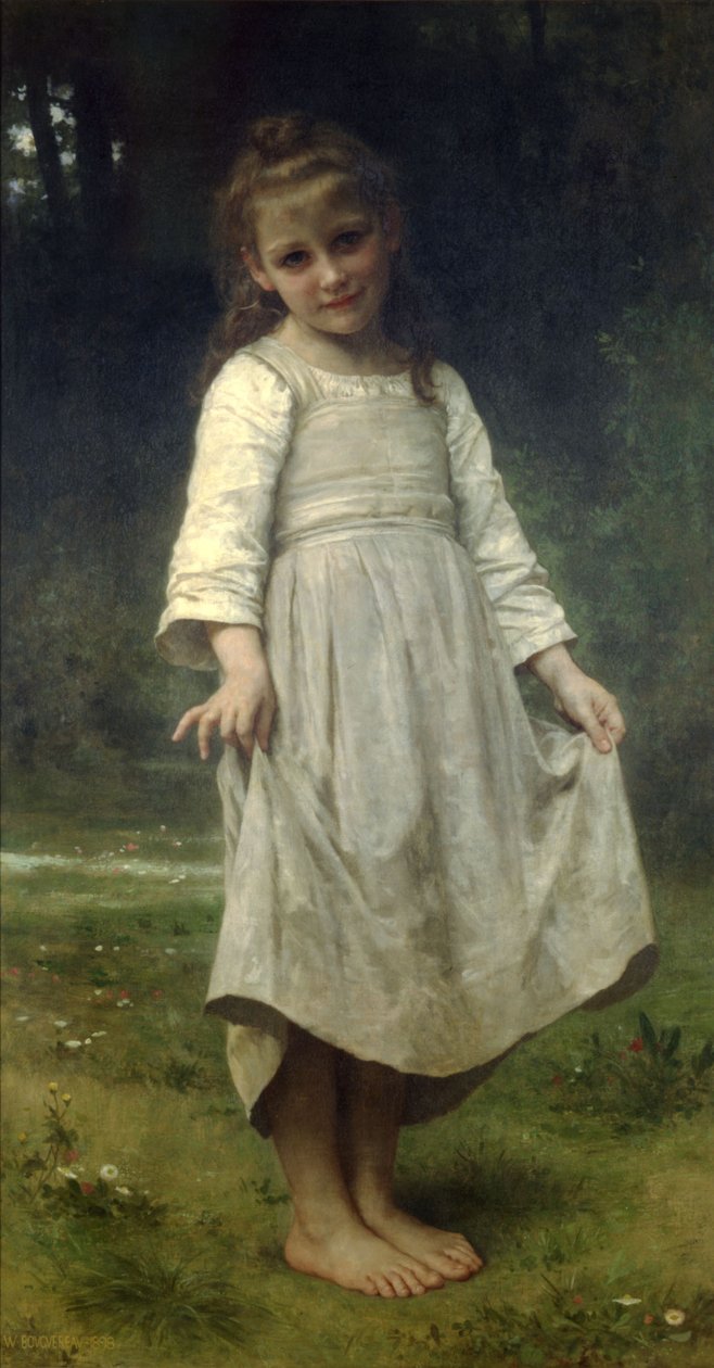 The Curtsey af William Adolphe Bouguereau