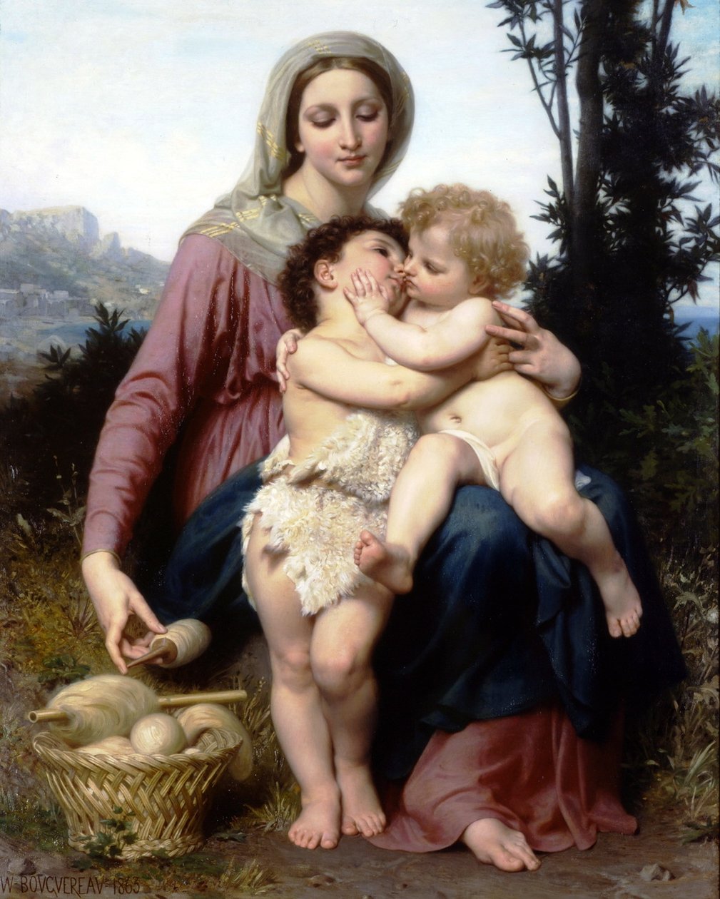 Den hellige familie af William Adolphe Bouguereau