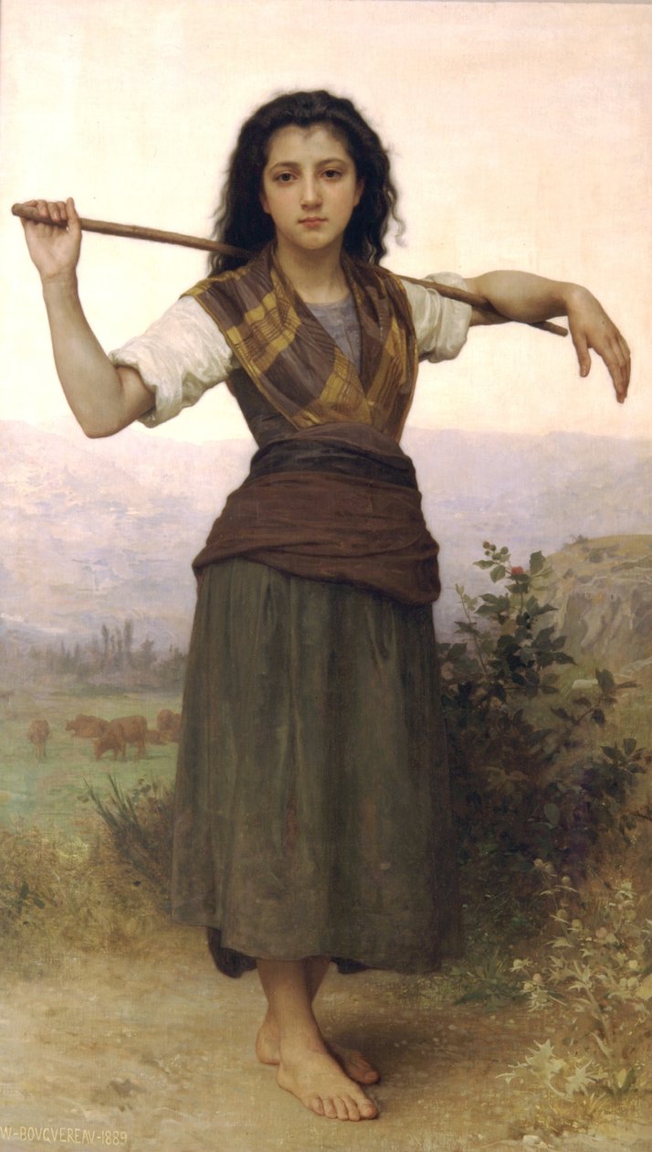 Hyrdinden af William Adolphe Bouguereau