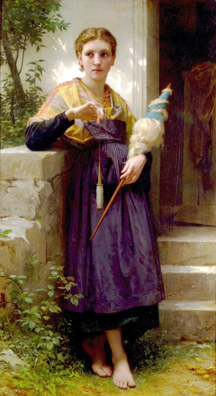 Spinderen af William Adolphe Bouguereau