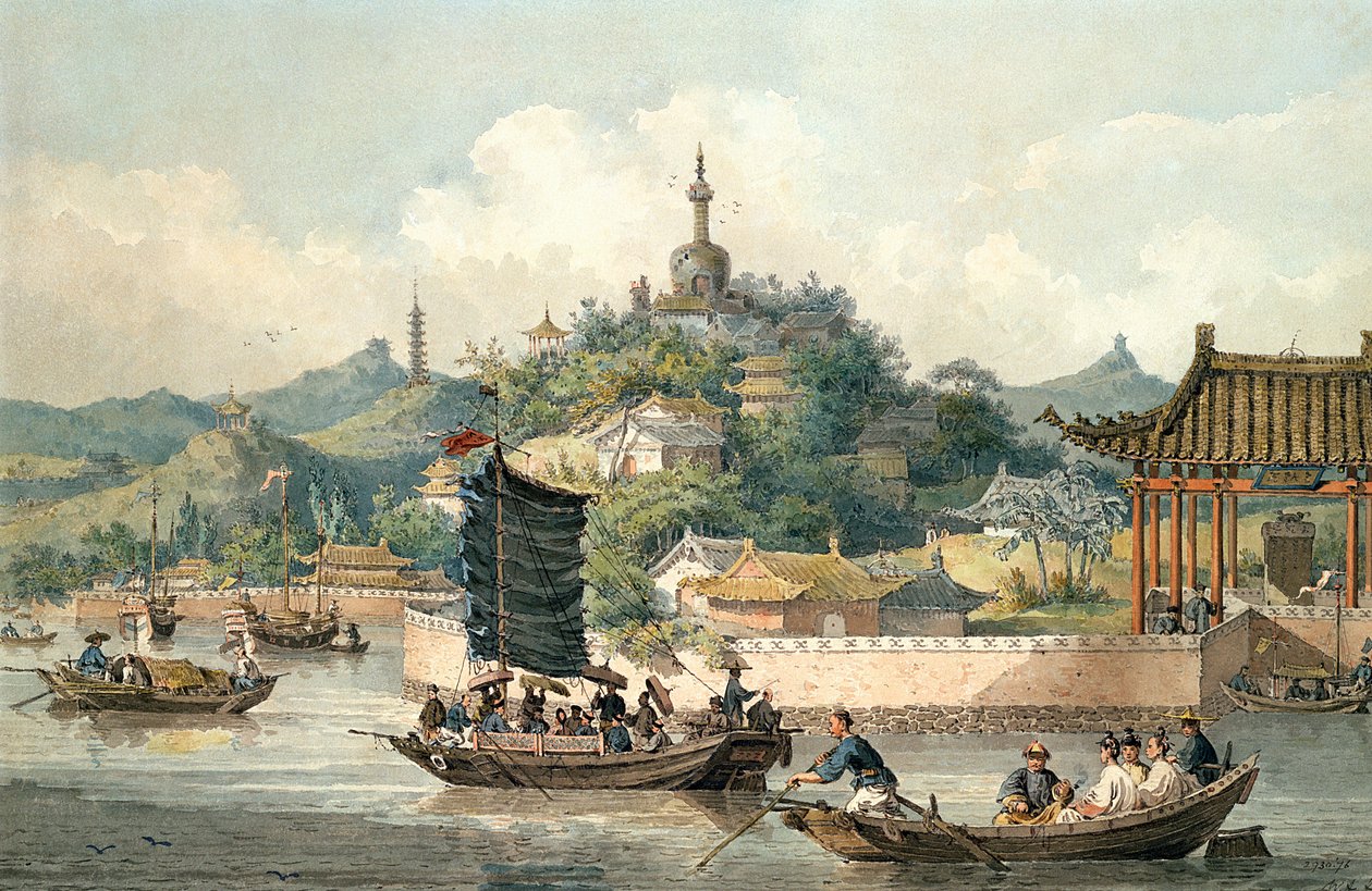 Kejser af Kinas haver, Kejserpaladset, Peking, 1793 af William Alexander