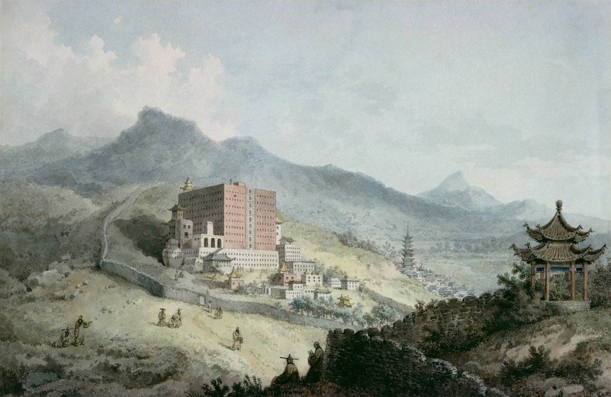 Poo Ta La, eller Fos Store Tempel, nær Zehol, Tibet, Kina af William Alexander