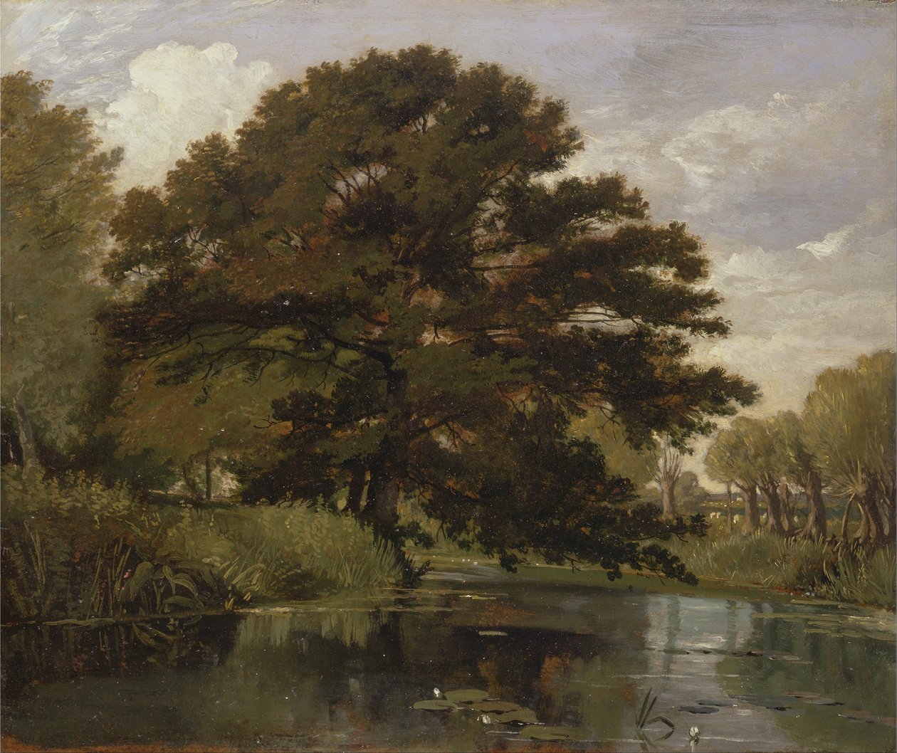 På Isis, Waterperry, Oxfordshire af William Alfred Delamotte