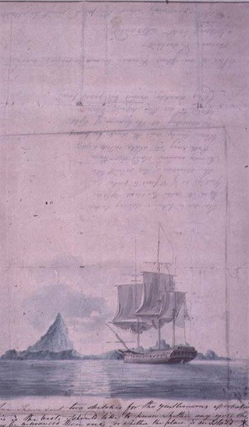 Et havlandskab, (skitse, et af to) af William Anderson