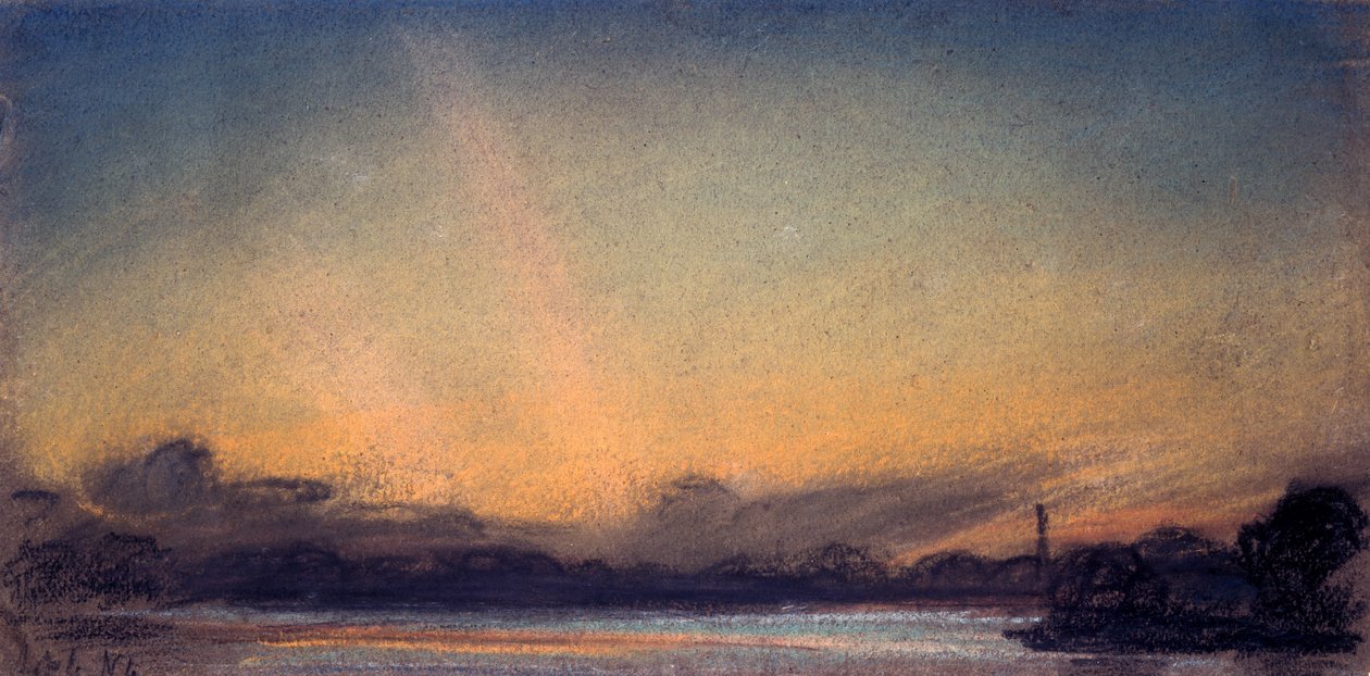 Solnedgang den 4. september 1885 af William Ascroft