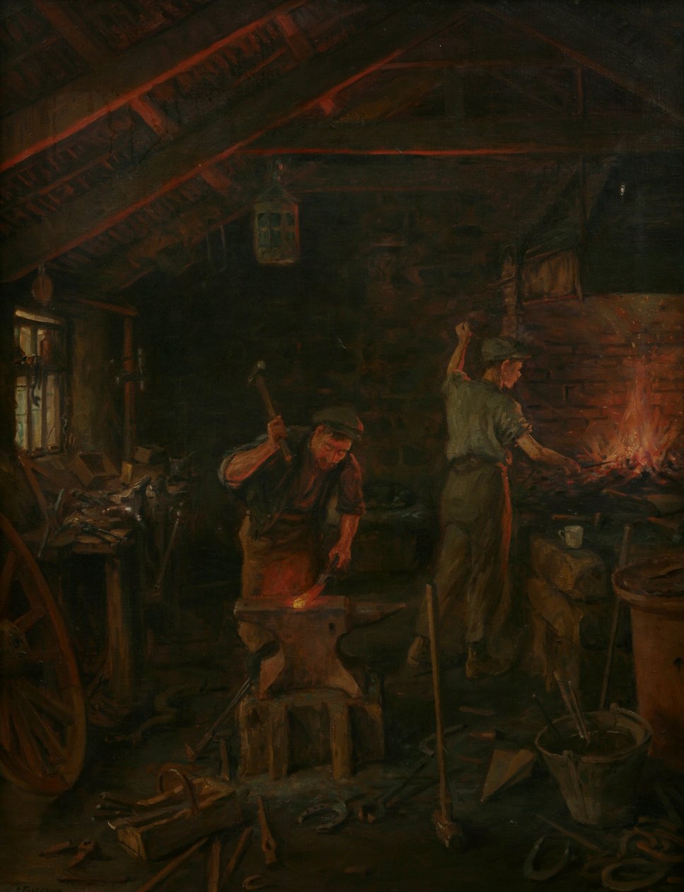 Ved Hammer og Hånd staar al Kunst af William Banks Fortescue