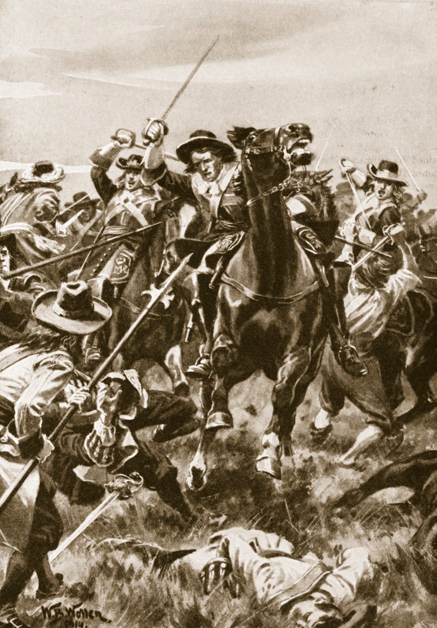 Slaget ved Aughrim, 12. juli 1691 af William Barnes Wollen