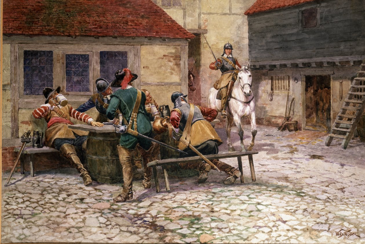 Den engelske borgerkrig i 1645, 1900 af William Barnes Wollen