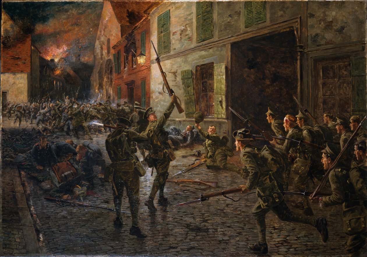Landrecies, 25. august 1914, 1915 af William Barnes Wollen