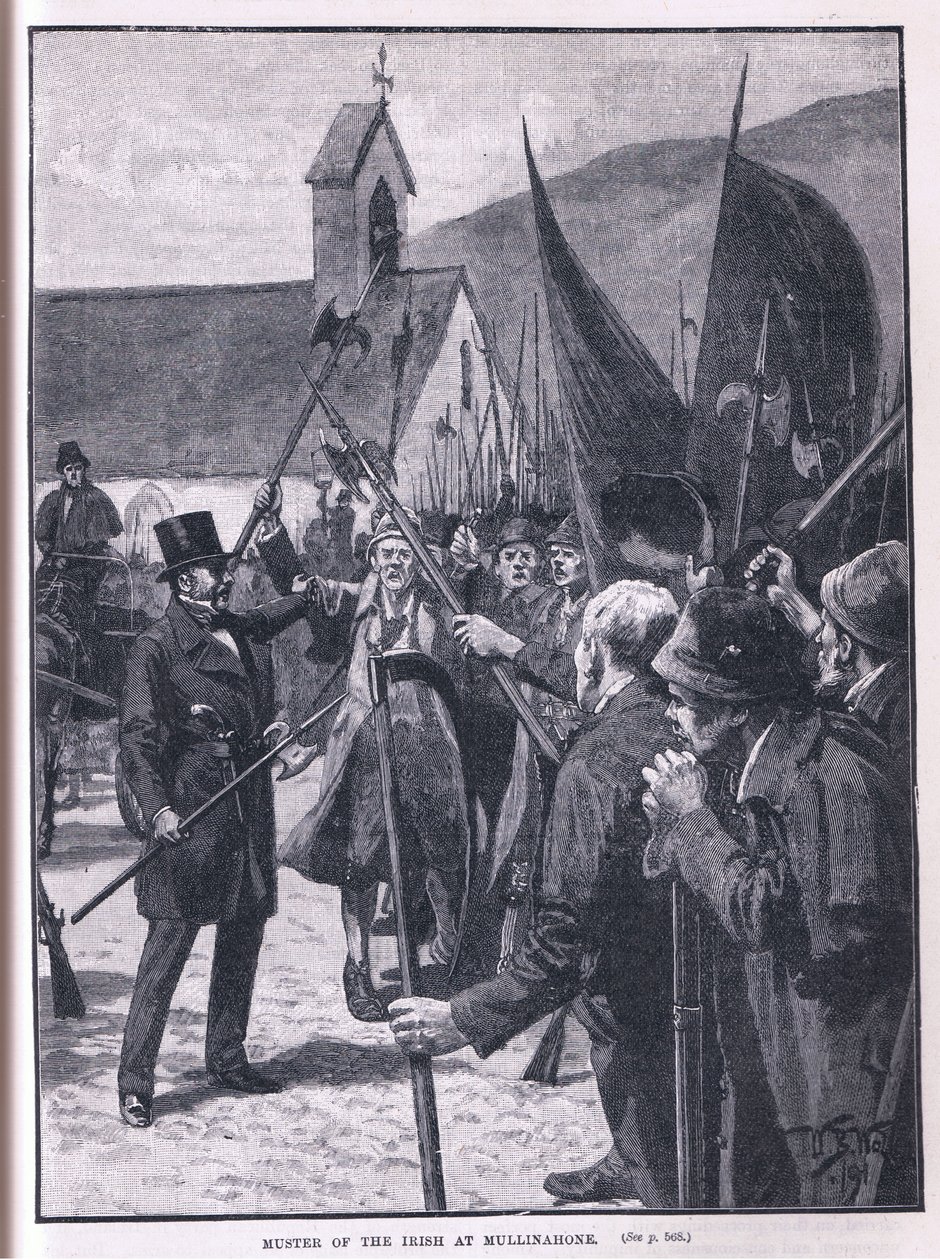 Muster of the Irish ved Mullinahone AD 1848 af William Barnes Wollen