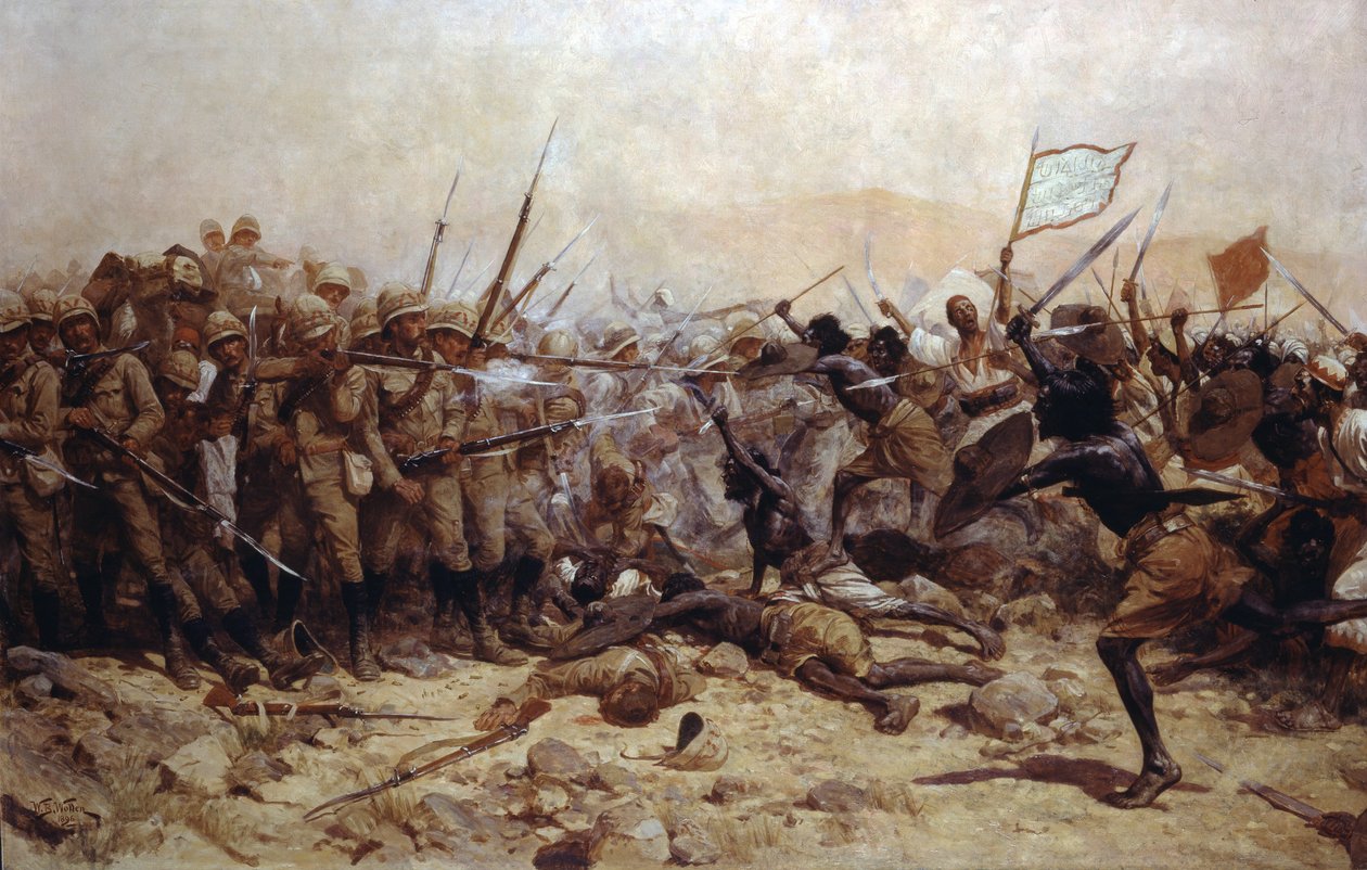 Slaget ved Abu Klea, 17. januar 1885, 1896 af William Barnes Wollen