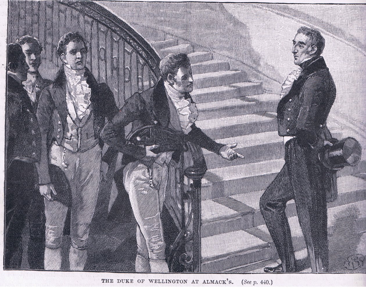Hertugen af Wellington på Almacks AD 1830 af William Barnes Wollen