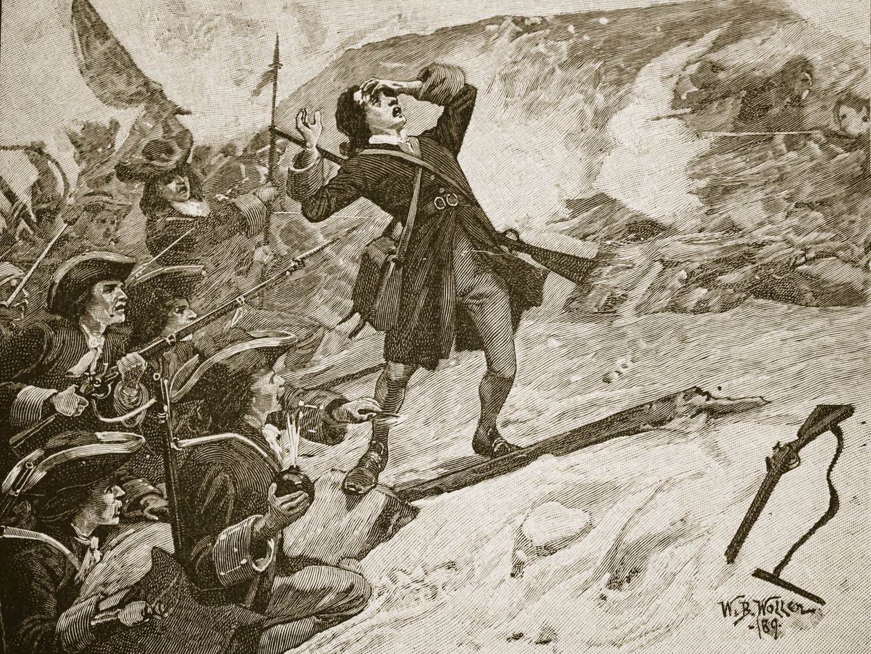 Angrebet på Athlone, illustration fra 
