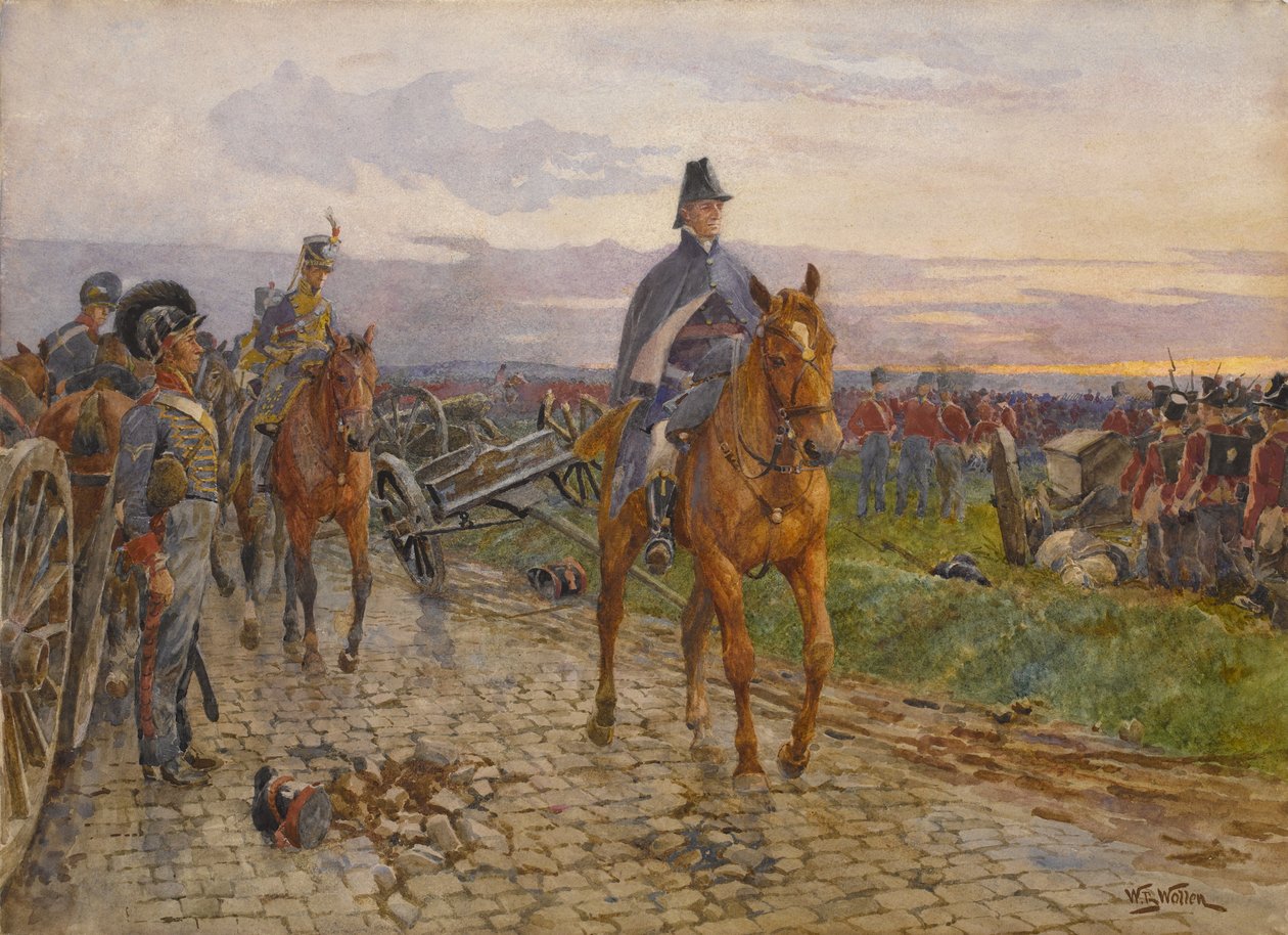 Wellington ved Waterloo, 1815 af William Barnes Wollen