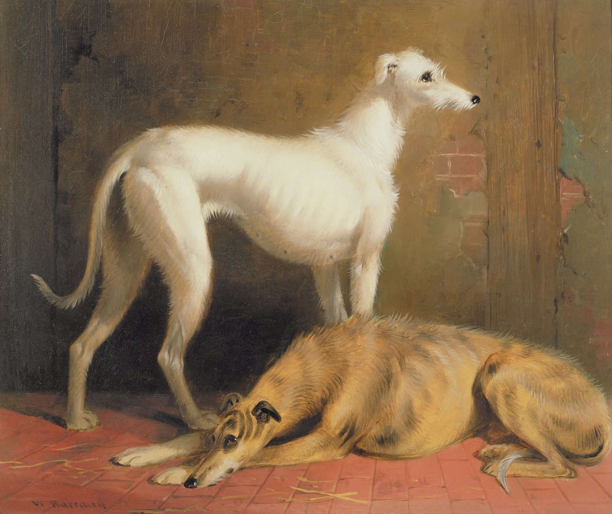 Hjortehunde i et indre af William Barraud