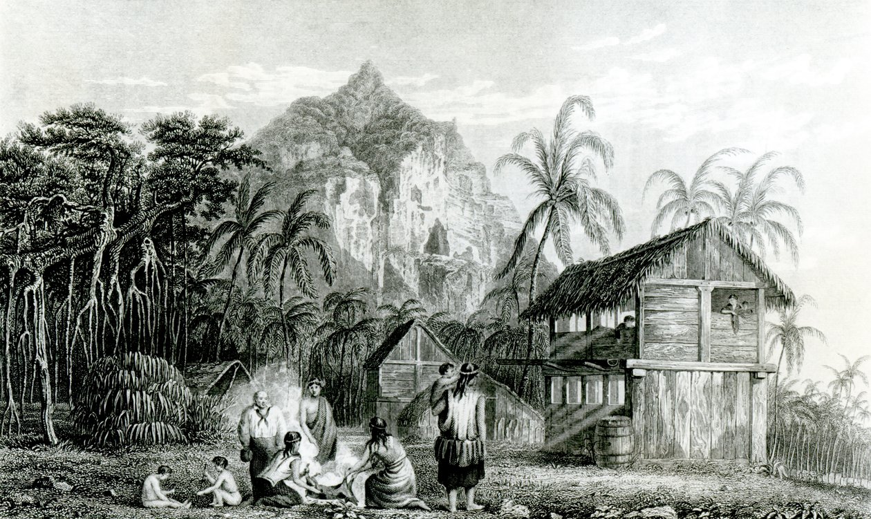 Pitcairn Islands indre, 1831 af William Beechey