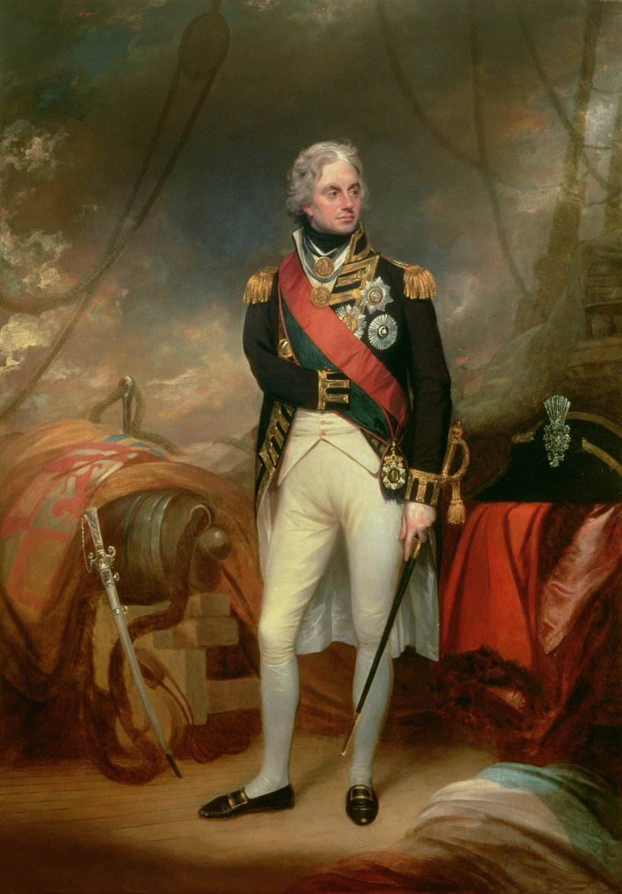 Portræt af Horatio, Viscount Nelson (1758-1805) 1801 af William Beechey
