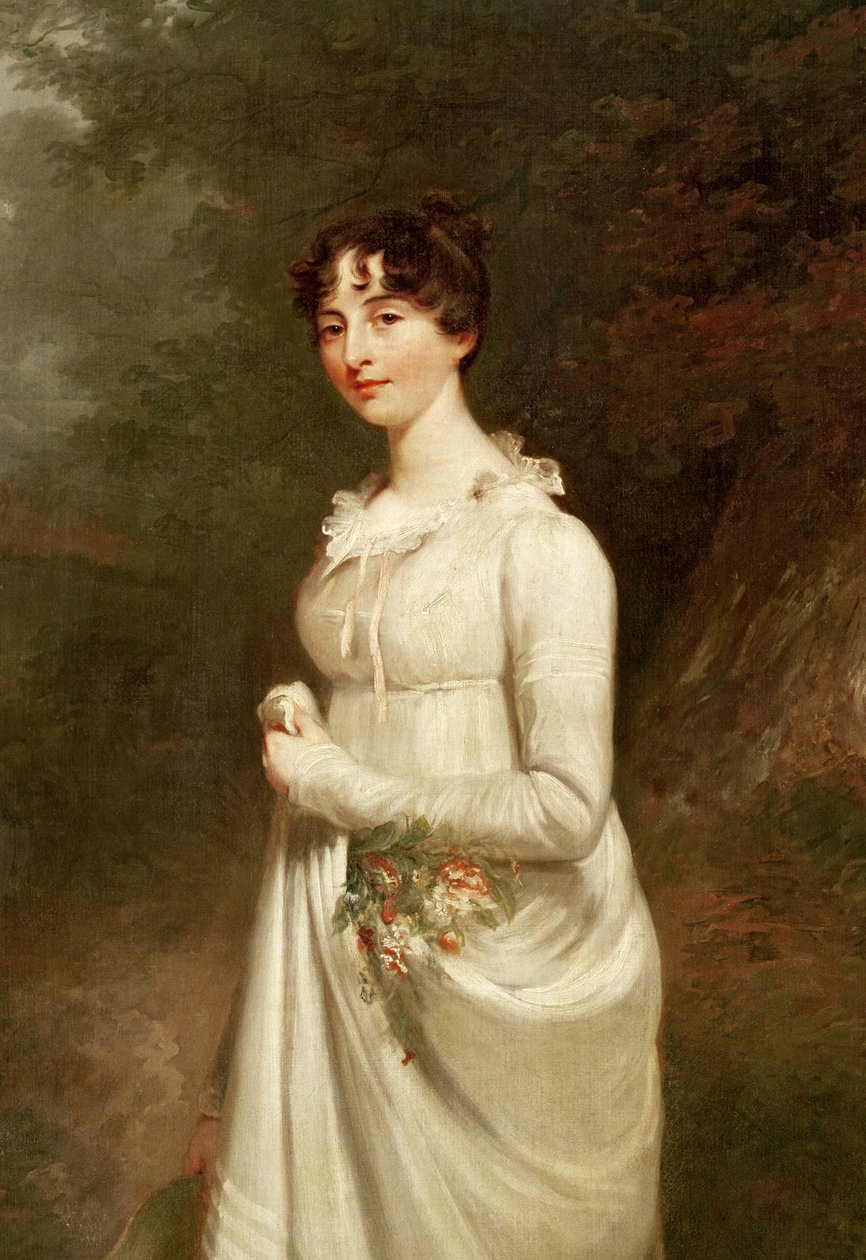 Portræt af Marcia. B. Fox (detalje af 272237) af William Beechey
