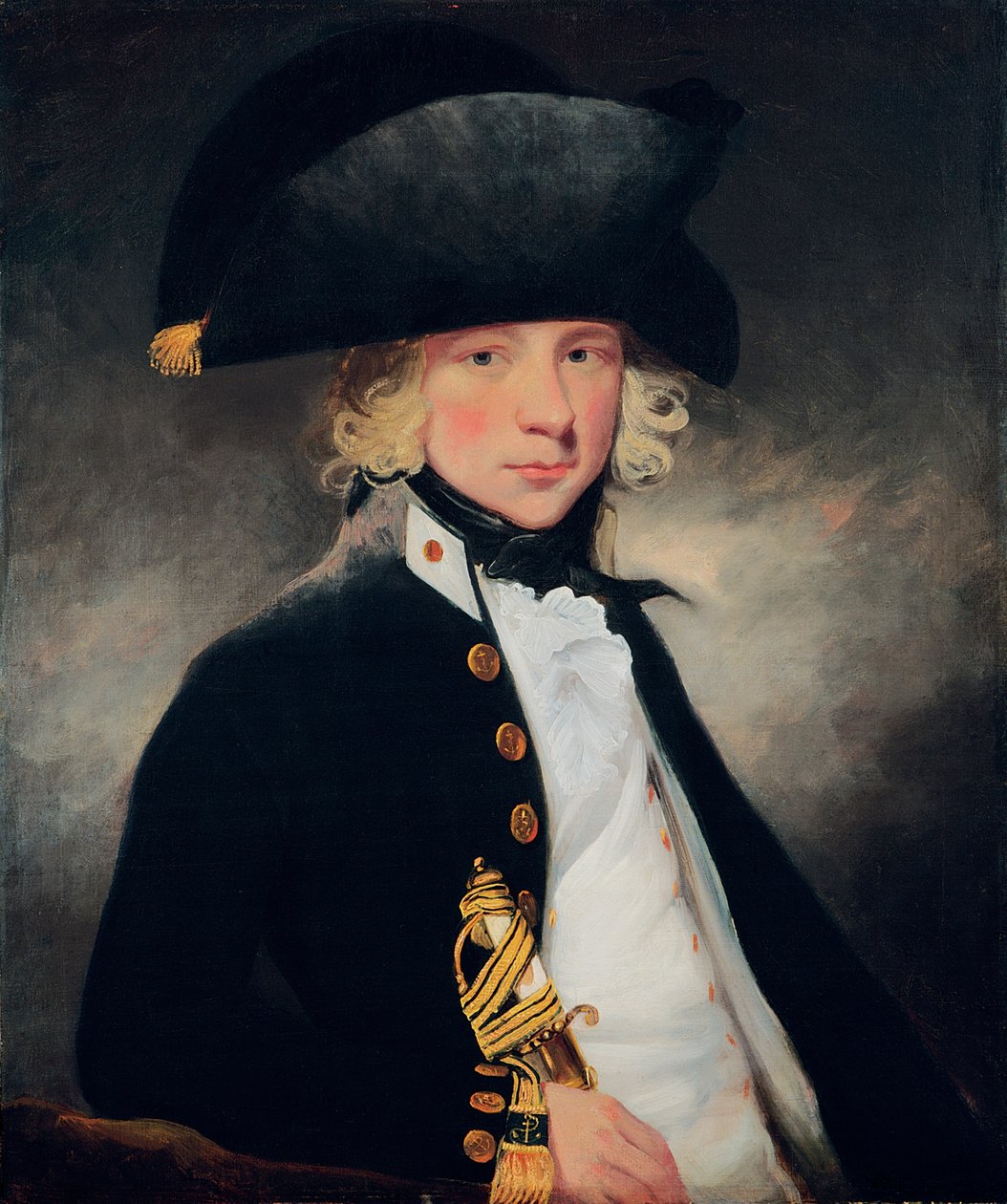 Portræt af en ung midtskibsmand, ca. 1796 af William Beechey