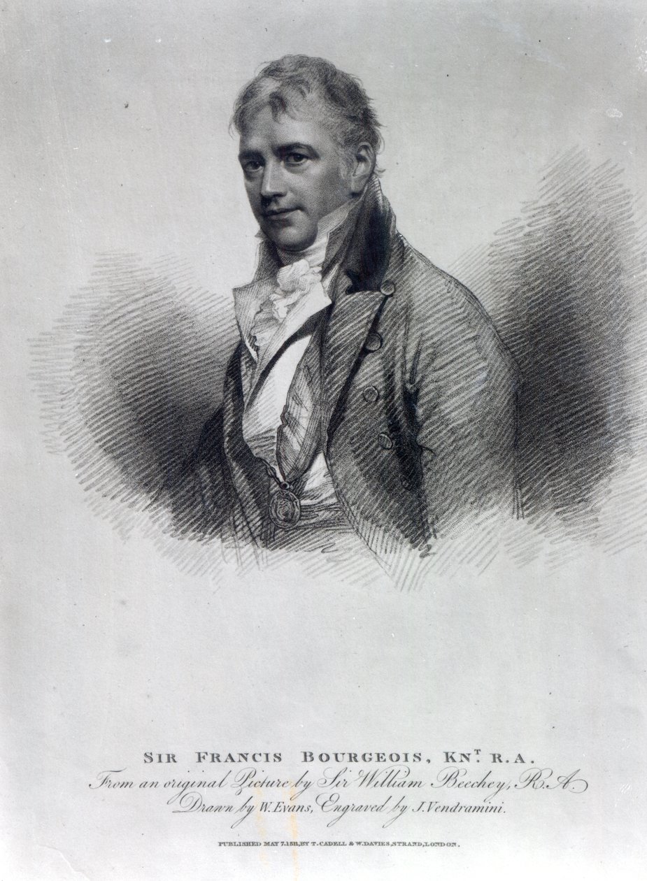 Sir Francis Bourgeois, efter en tegning af W. Evans, indgraveret af J. Vendramini, 1811 af William Beechey