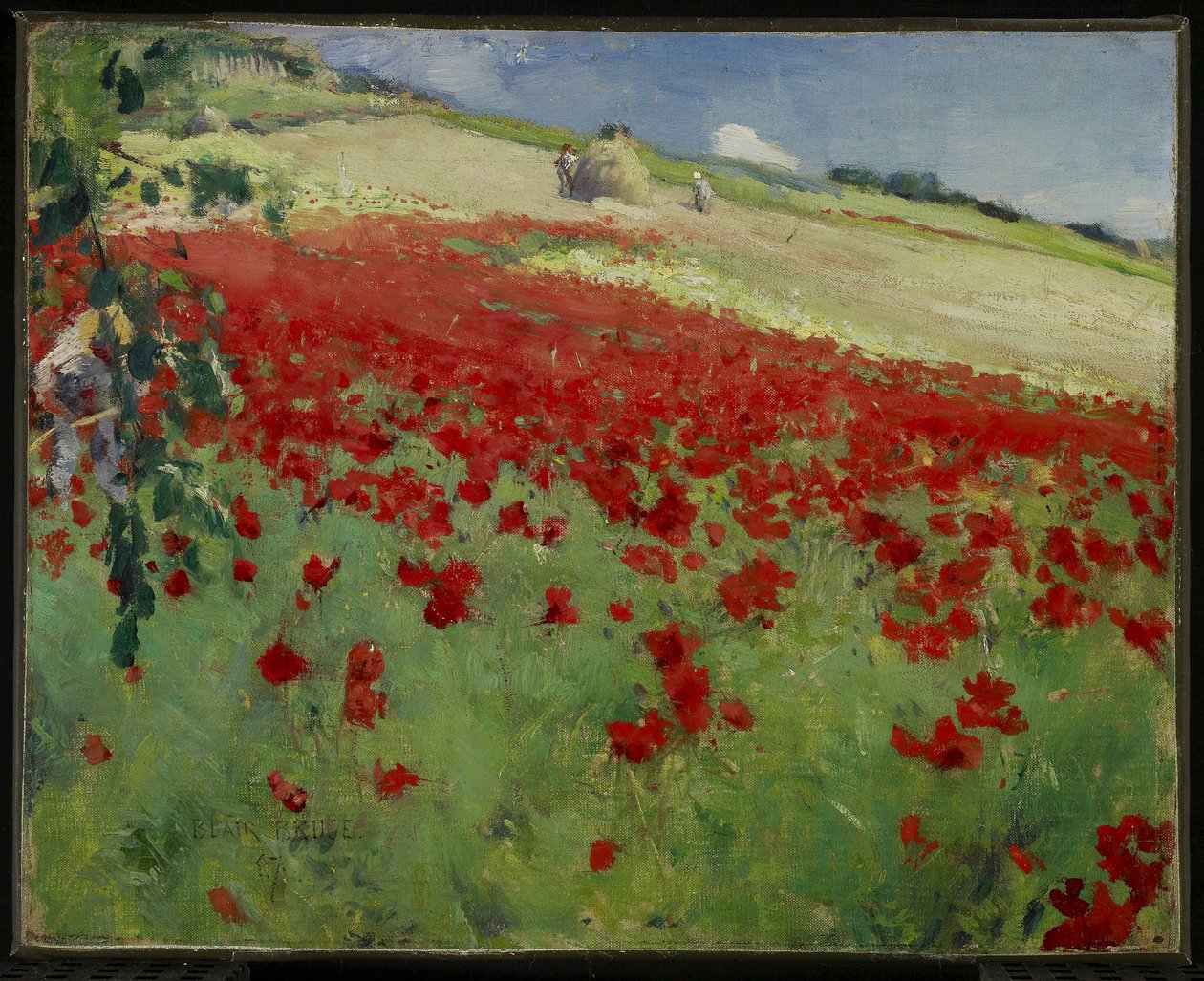 Landskab med valmuer, 1887 af William Blair Bruce