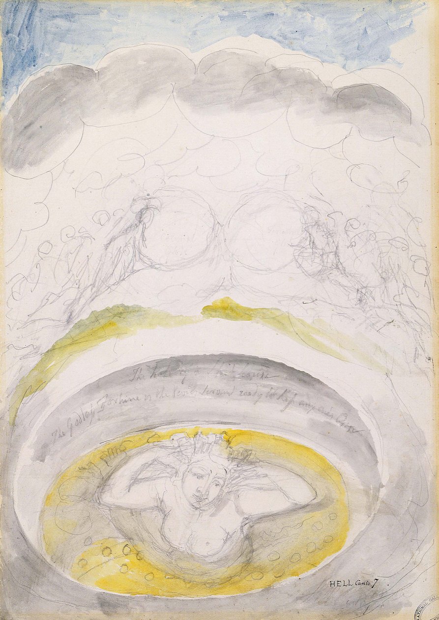 Illustrationer til Dantes Divine af William Blake