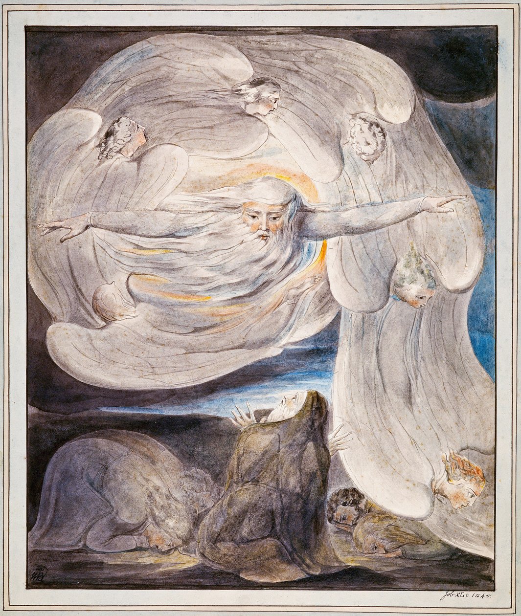 Job bekendte sin formodning over for Gud af William Blake