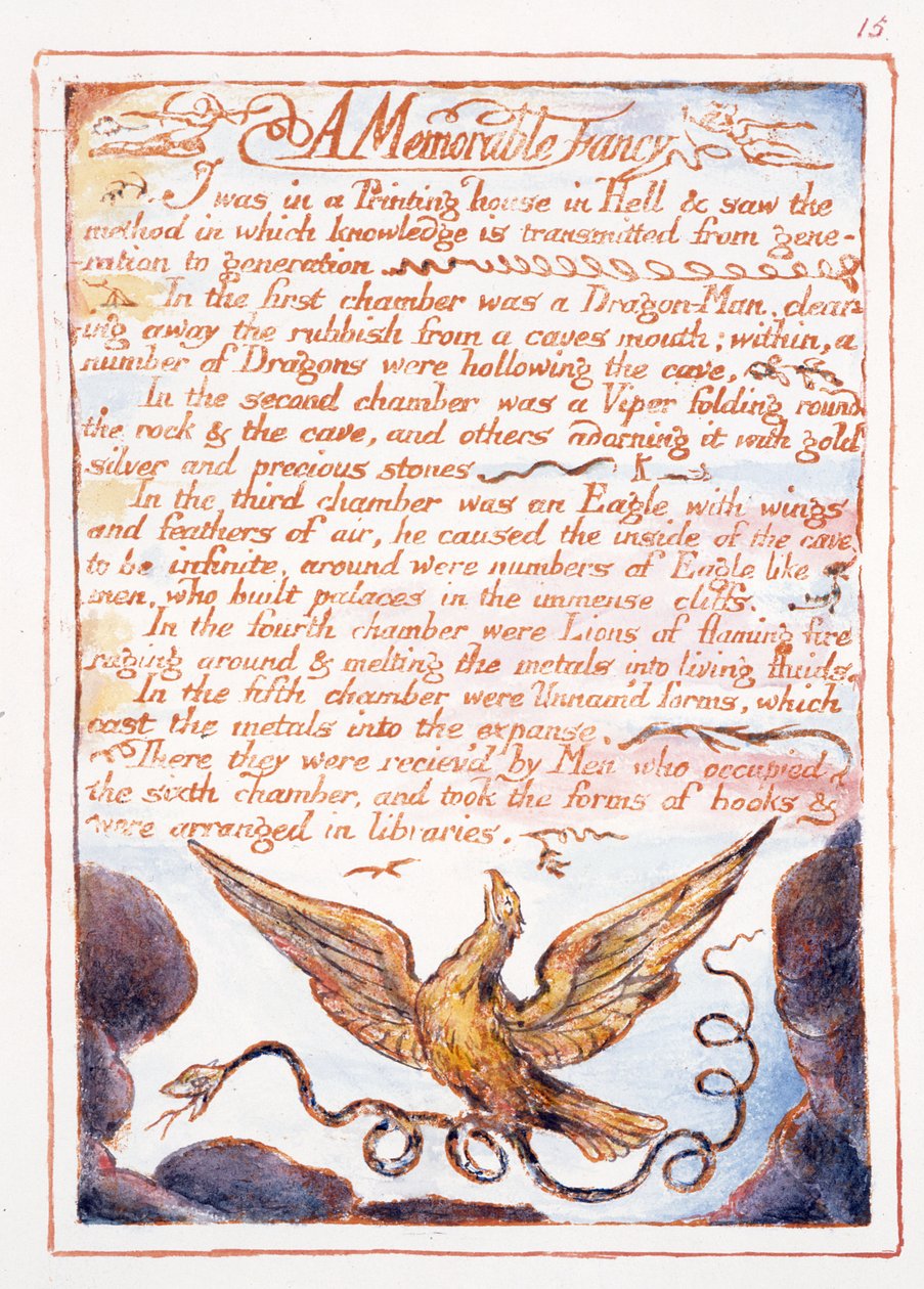 A Memorable Fancy, tekst og illustration fra 